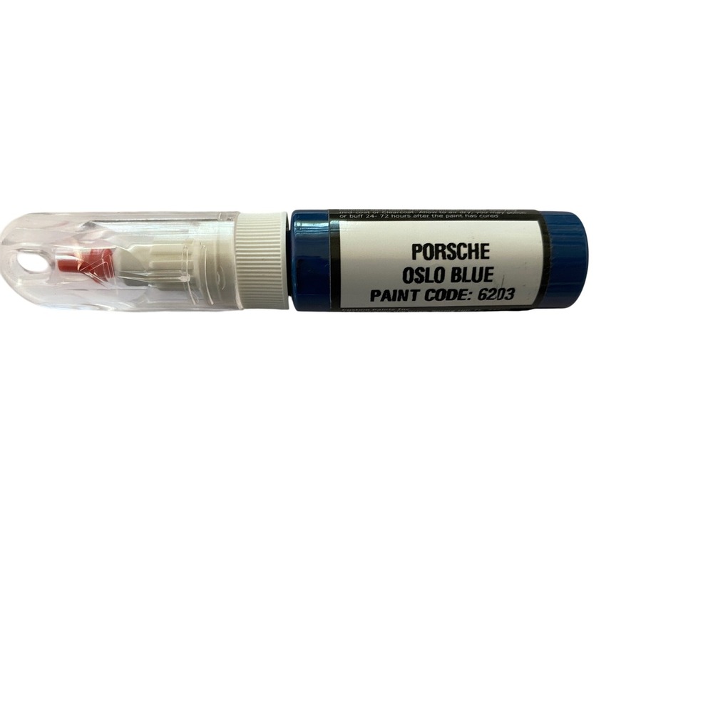Custom Paints Porsche Touch Up Paint Oslo Blue 6203 Brush & Pen Tool